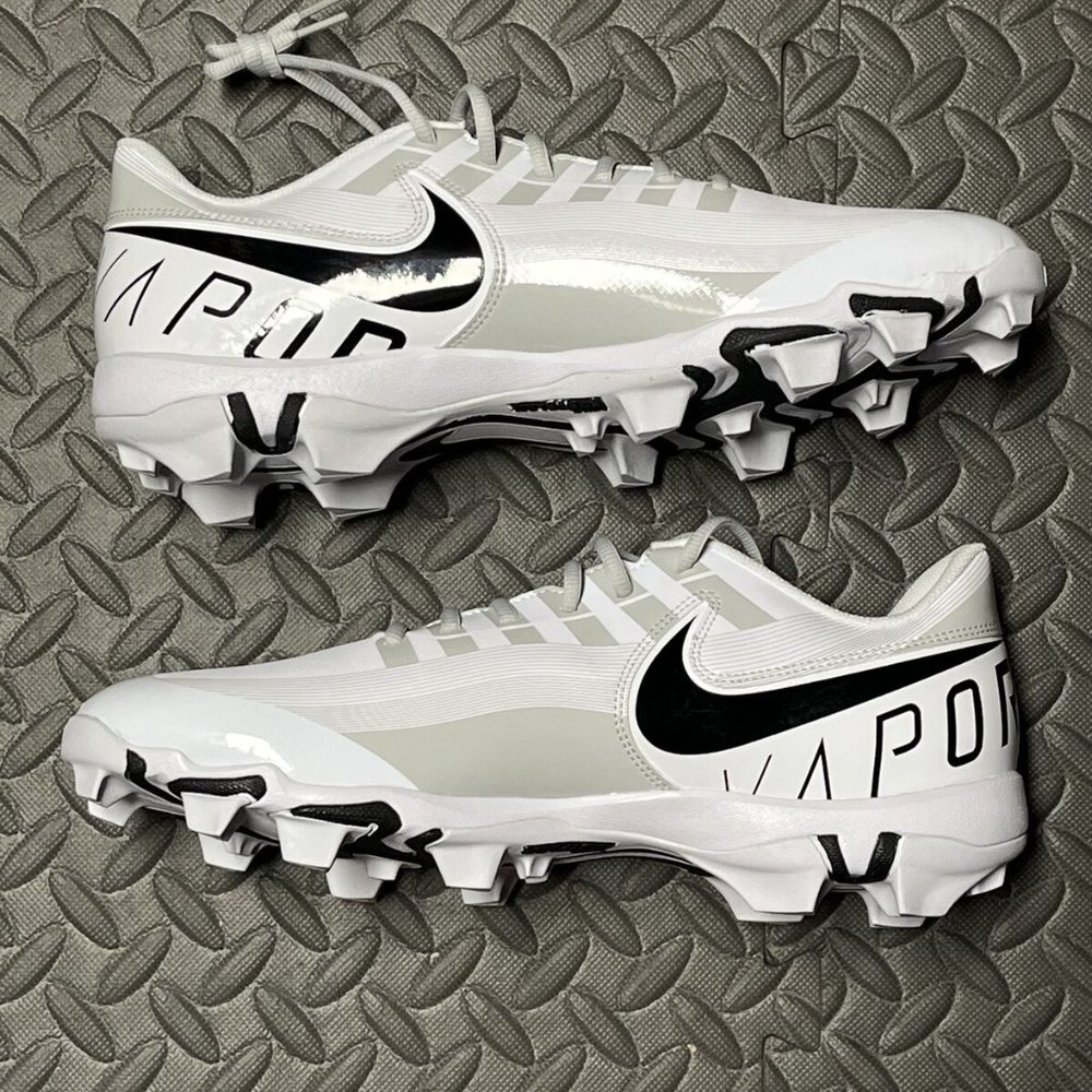 Nike Vapor Edge Shark Football Elite Cleat White Grey DQ5114-100 Men’s S… - Picture 8 of 12
